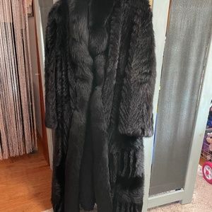 Full length fur coat